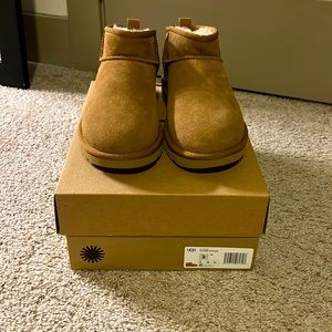 UGG CLASSIC ULTRA MINI CHESTNUT